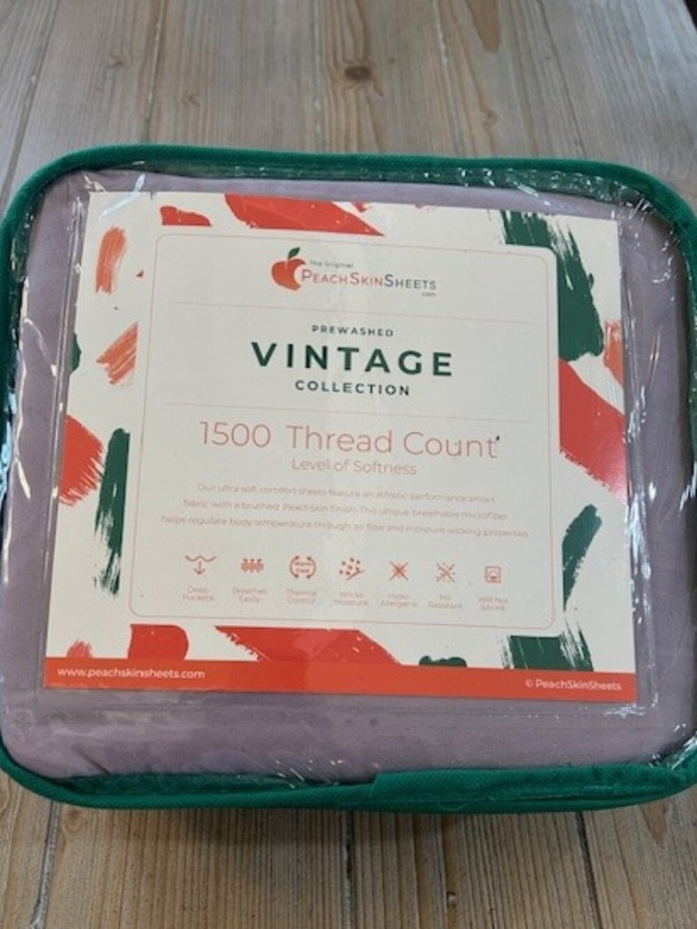 Full/Queen PeachSkin Lavendar Duvet Set - NEW!!